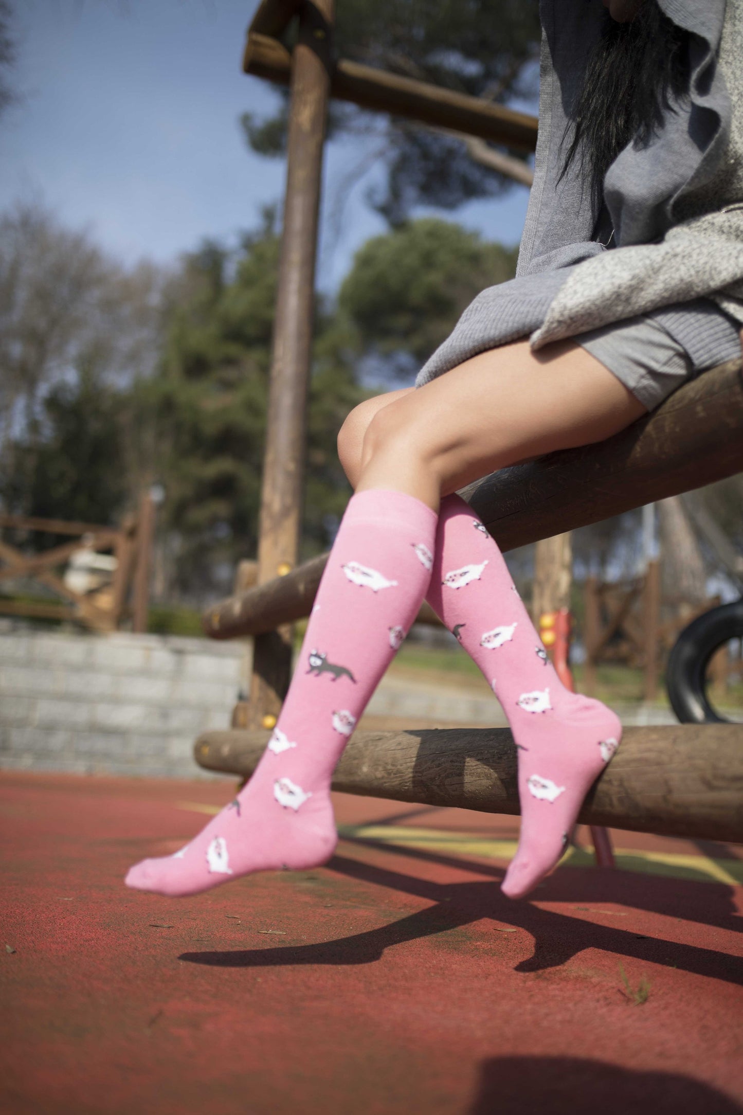 Women's Sheep & Wolf Knee High Socks - Cute & Stylish