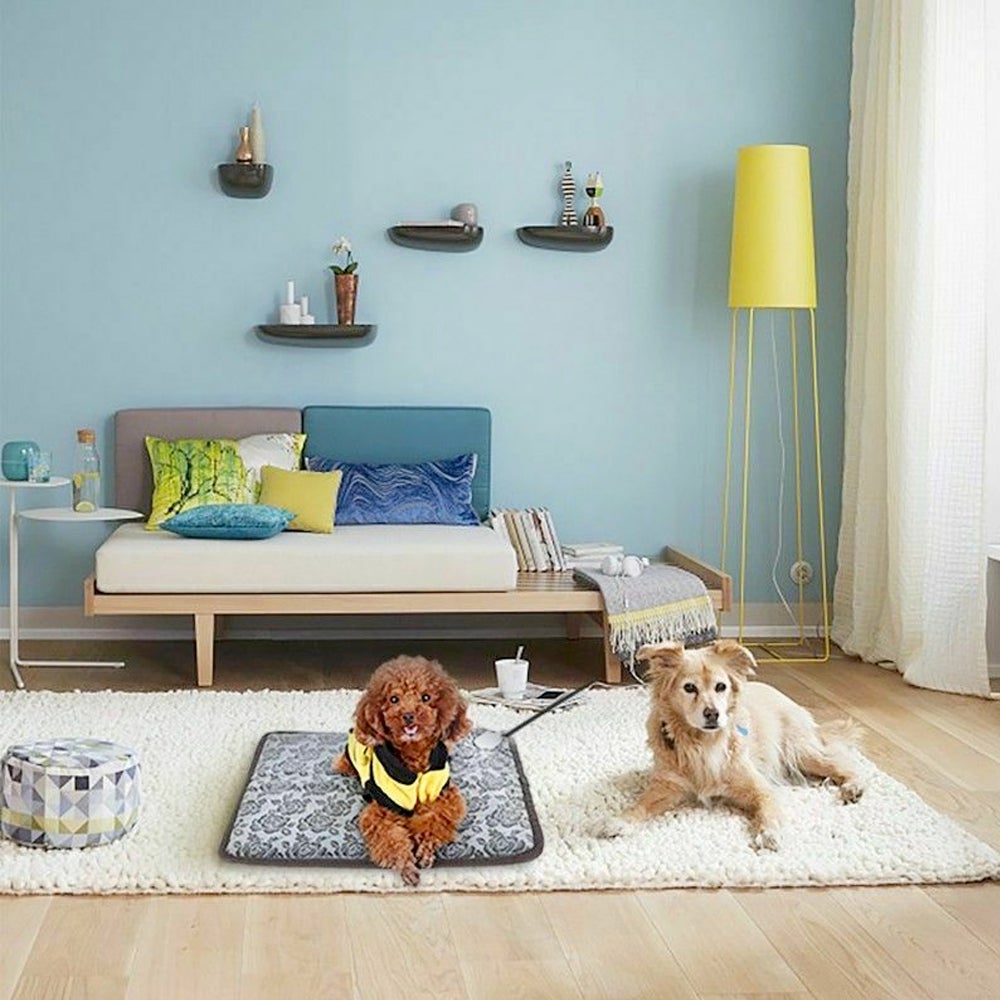 Electric and Thermal Heating Waterproof Bed Pad for Pets with Adjustable Features