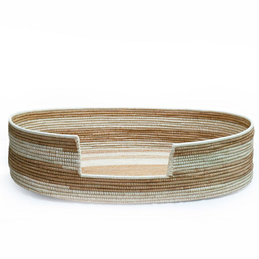 African Handcrafted Raffia Pet/Dog Bed - Fair Trade, Stylish, and Versatile
