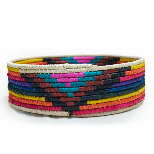 African Handwoven Round Dog/Cat Bed - Natural Materials - Eco-Friendly