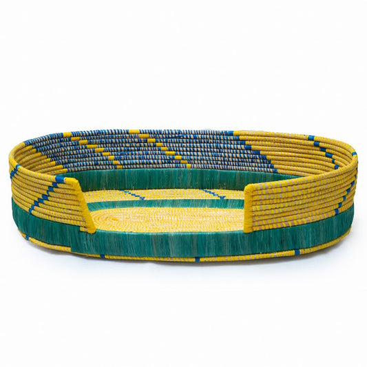 Beautiful Handwoven Eco-Friendly  Pet Bed  - Authentic African Woven
