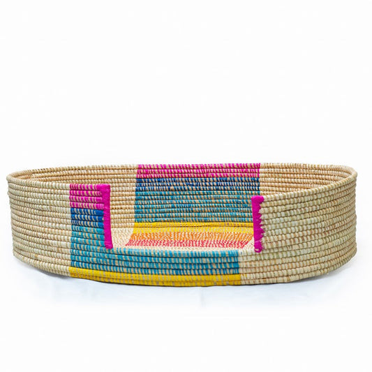 Handwoven Eco-Friendly Pet Bed - Traditional African Weaving
