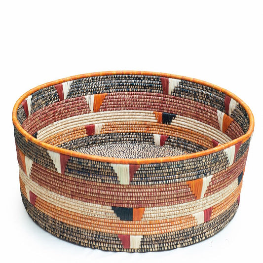Authentic African Handmade Pet Bed Basket - Eco-Friendly, Stylish, and Versatile