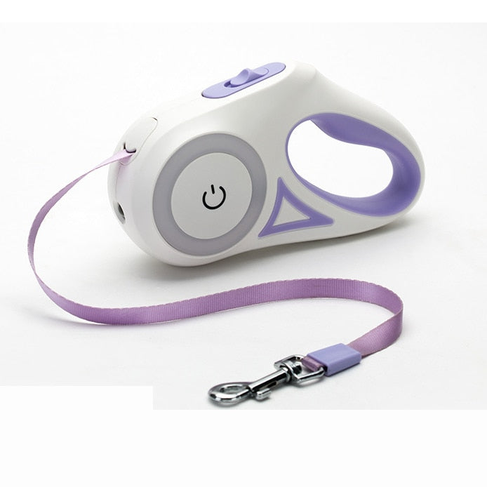 Retractable Light-Up Leash – Illuminated Walks for Dogs & Cats