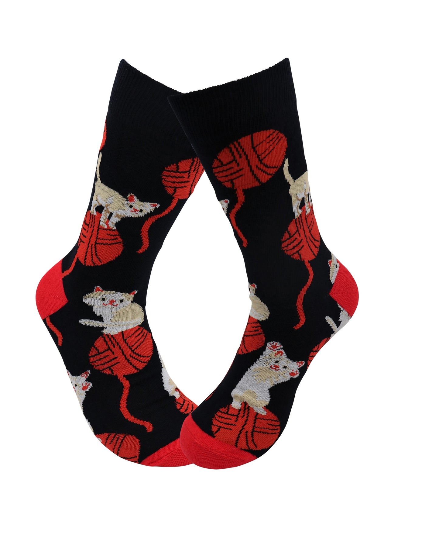 Sick Socks – Playful Cat – Casual Dress Socks - Free Shipping
