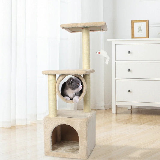 Cat Tree House - Compact Fun For Your Cats