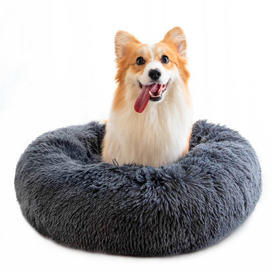 Luxurious Donut Cat & Small Dog Bed – Ultra Soft, Cozy Pet Bed