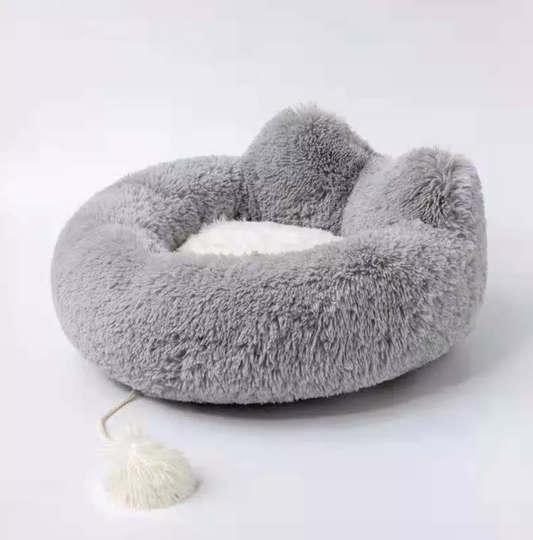 Plush Cat/Dog Bed - Ultra Soft Furry Fabric!