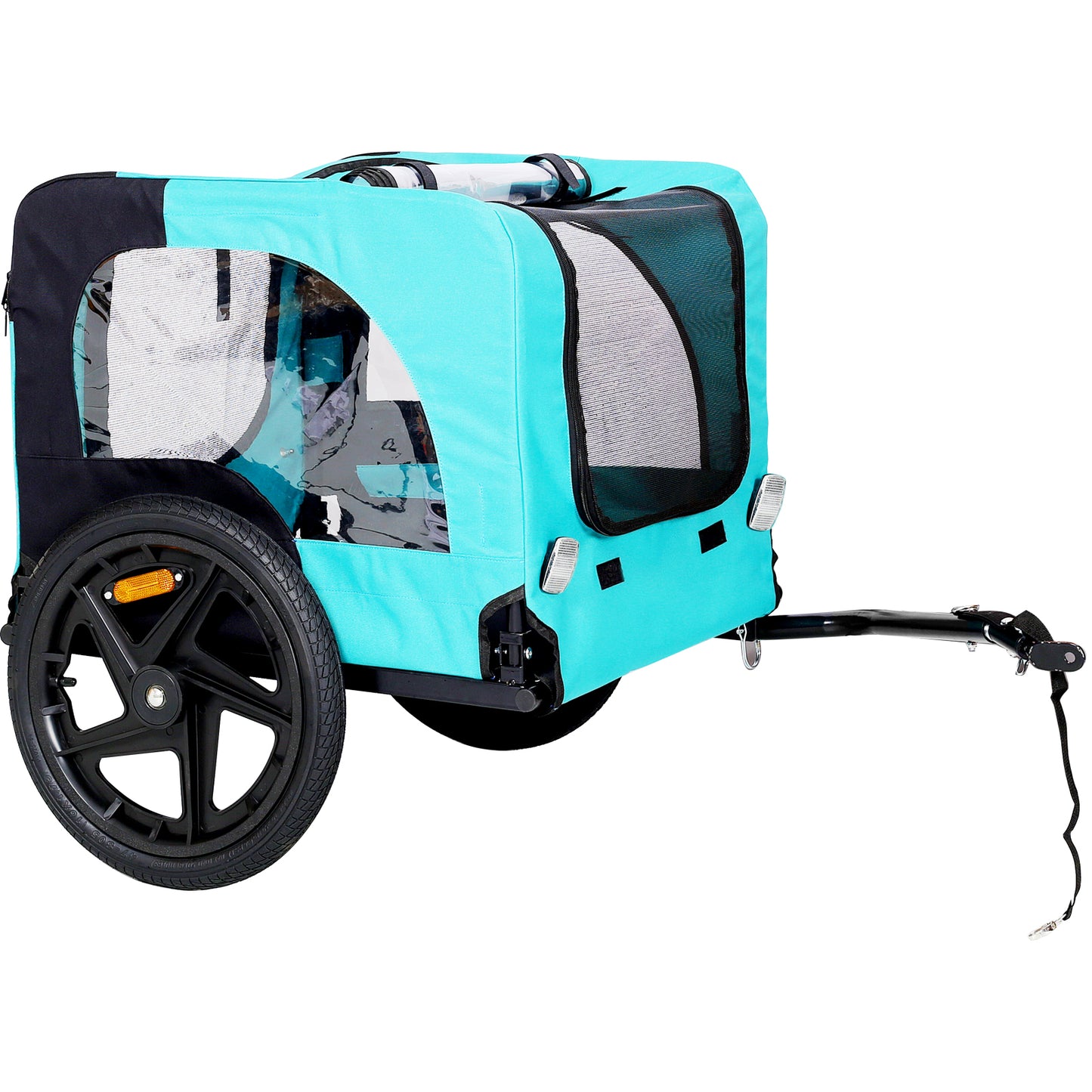 Foldable Pet Bicycle Trailer Stroller for Dogs and Cats – Lightweight, Durable, and Easy to Connect!