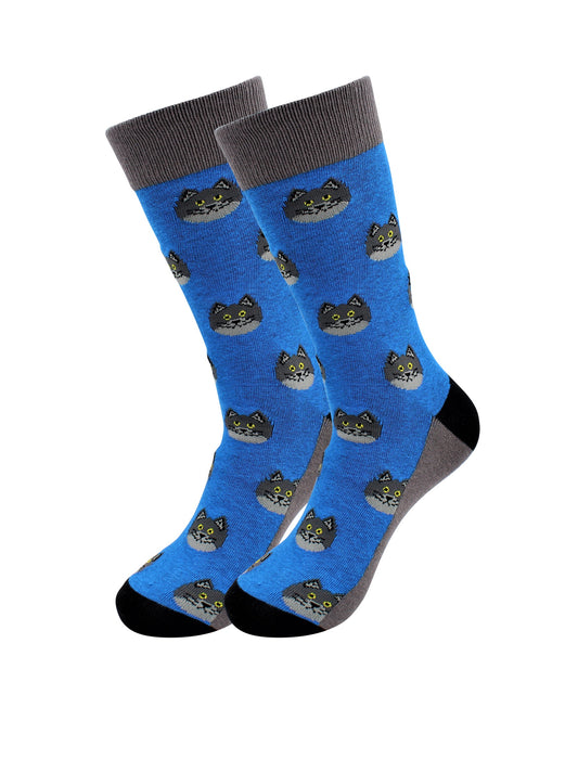 Cat Face – By Real Sic -  Casual Dress Socks