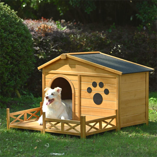 Medium Dog House with Porch – Weatherproof & Easy to Clean