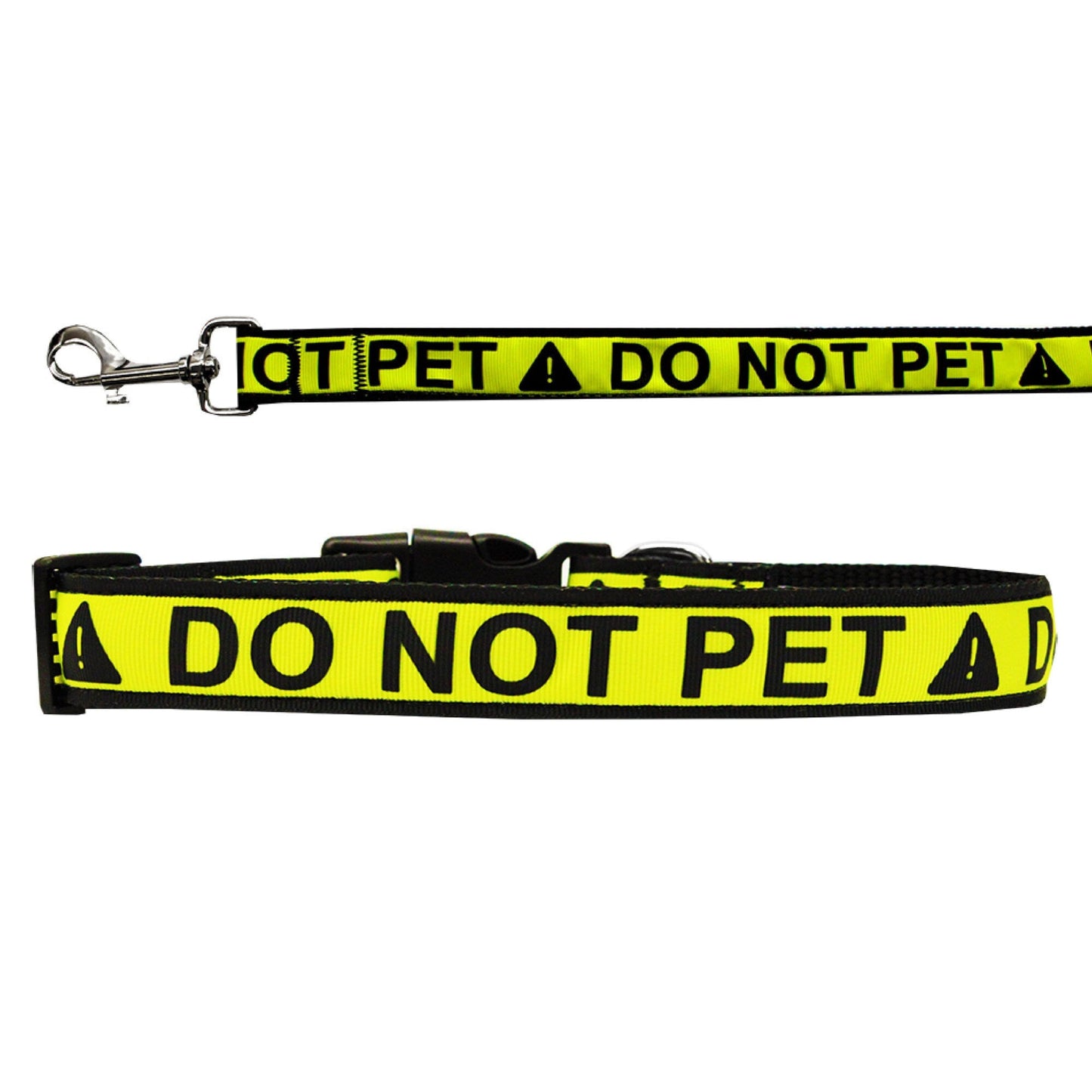 "Do Not Pet" Dog Collar or Leash – Durable Nylon Design