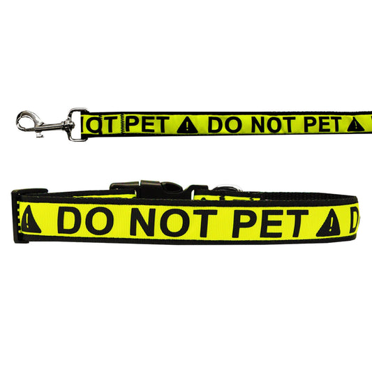 "Do Not Pet" Dog Collar or Leash – Durable Nylon Design