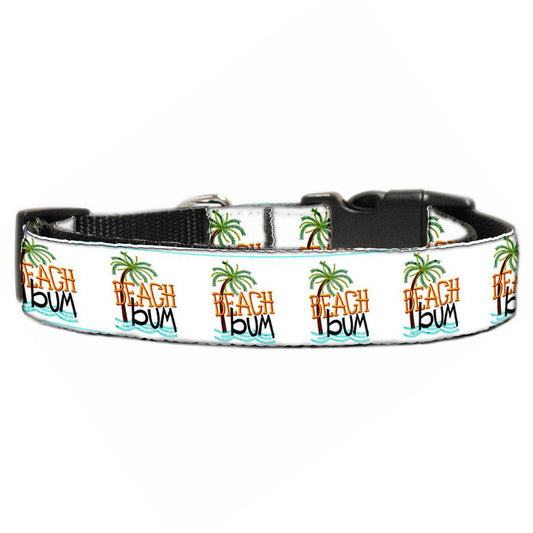 Beach Bum Dog & Cat Nylon Collar and Leash- Vibrant, Stylish Design
