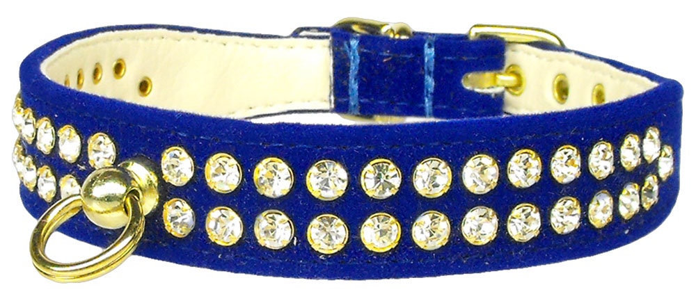 Crystal Velvet Dog & Pet Collar – Elegant Velvet with Rhinestone Sparkle,  in Multiple Colors & Sizes