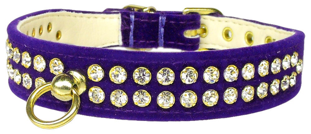 Crystal Velvet Dog & Pet Collar – Elegant Velvet with Rhinestone Sparkle,  in Multiple Colors & Sizes