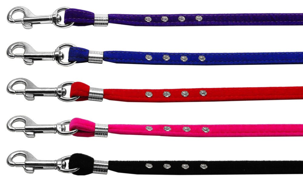 Luxurious Rhinestone & Velvet Leash for Dogs and Cats – Matching Velvet Collars Available