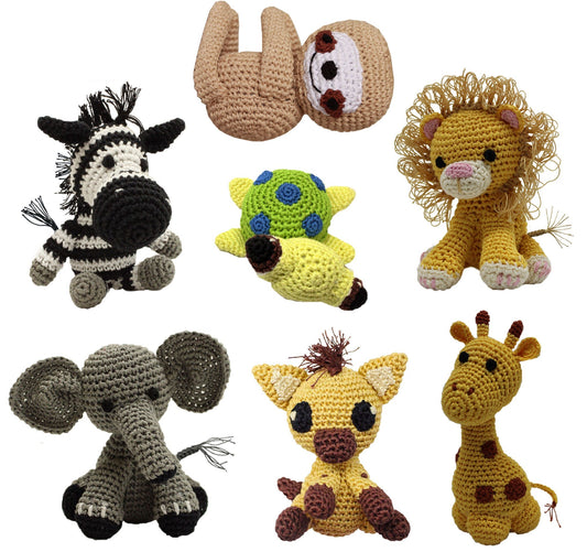 Handmade Organic Cotton Dog and Cat Toys - Adorable Crocheted