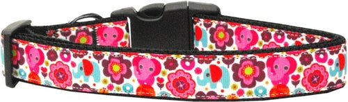 Colorful Elephant and Flowers Collar or Leash - Free Shipping