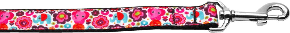 Colorful Elephant and Flowers Collar or Leash - Free Shipping