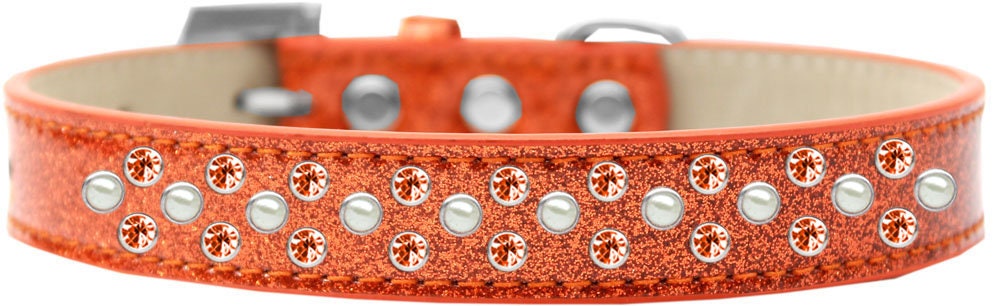 Fancy Crystal and Pearl Dog Collar - A Touch of Elegance for Your Best Friend!