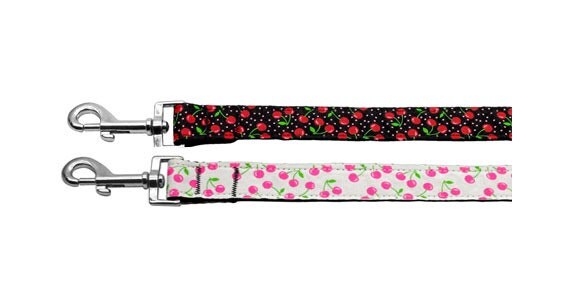 Playful Cherry Pet Collar or Leash – Stylish & Durable Nylon Design