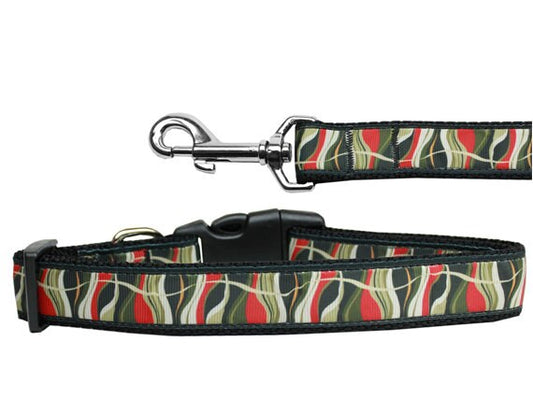 Dog & Cat Nylon Collar and Leash – Lava Lamp Pattern