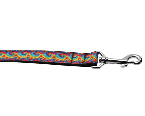 Tie Dye Nylon Collar & Leash for Dogs & Cats - Retro Inspired Pattern