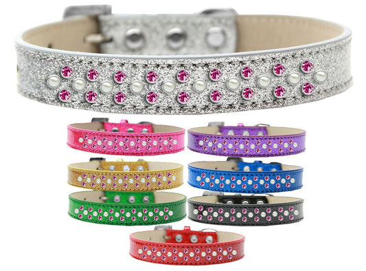 Elegant Pearl and Rhinestone Dog Collar - Sophistication and Style for Your Best Friend!