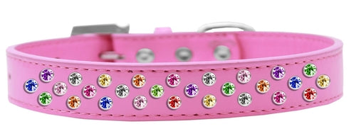 Dog & Pet Fashion Collar with colorful rhinestone crystals