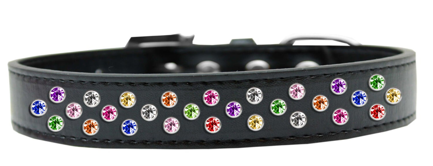 Dog & Pet Fashion Collar with colorful rhinestone crystals